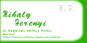mihaly herenyi business card